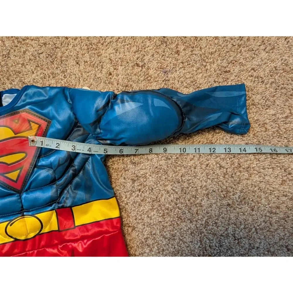 Superman Toddler HALLOWEEN Costume Padded Jumpsuit Cape DC Comics 3T-4T NWT